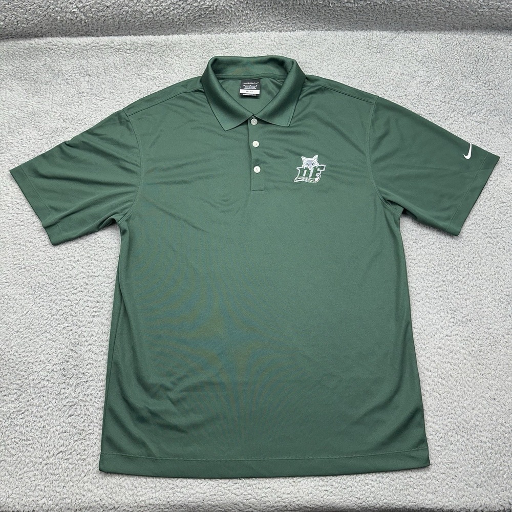 Nike Golf Dri-Fit 363807-303 Mens Medium Dutch Fork High Green S\S Polo Shirt